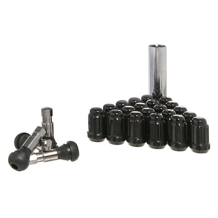 West Coast Wheel Accessories 14 x 1.5 mm Spline Closed with 6 Lug Nut Kit WCW-DPC5614ST